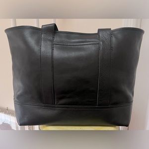 BNWOT J. Crew Montauk Medium Tote Black Leather